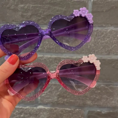 Cute Cartoon Flower Sunglasses – Vintage Kids Eyewear with UV400