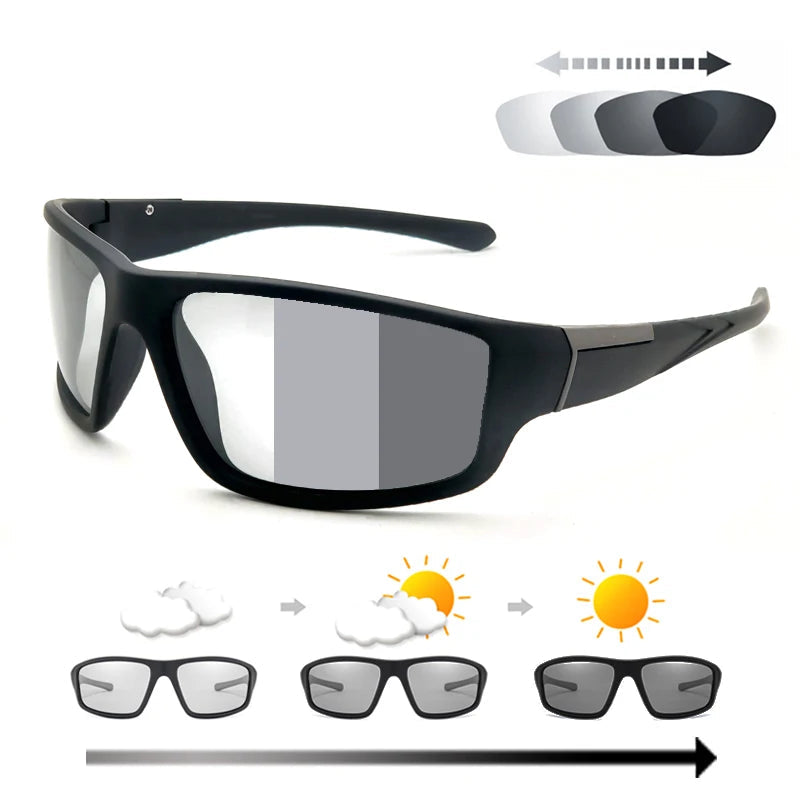 VIVIBEE Men Photochromic Polarized Sunglasses