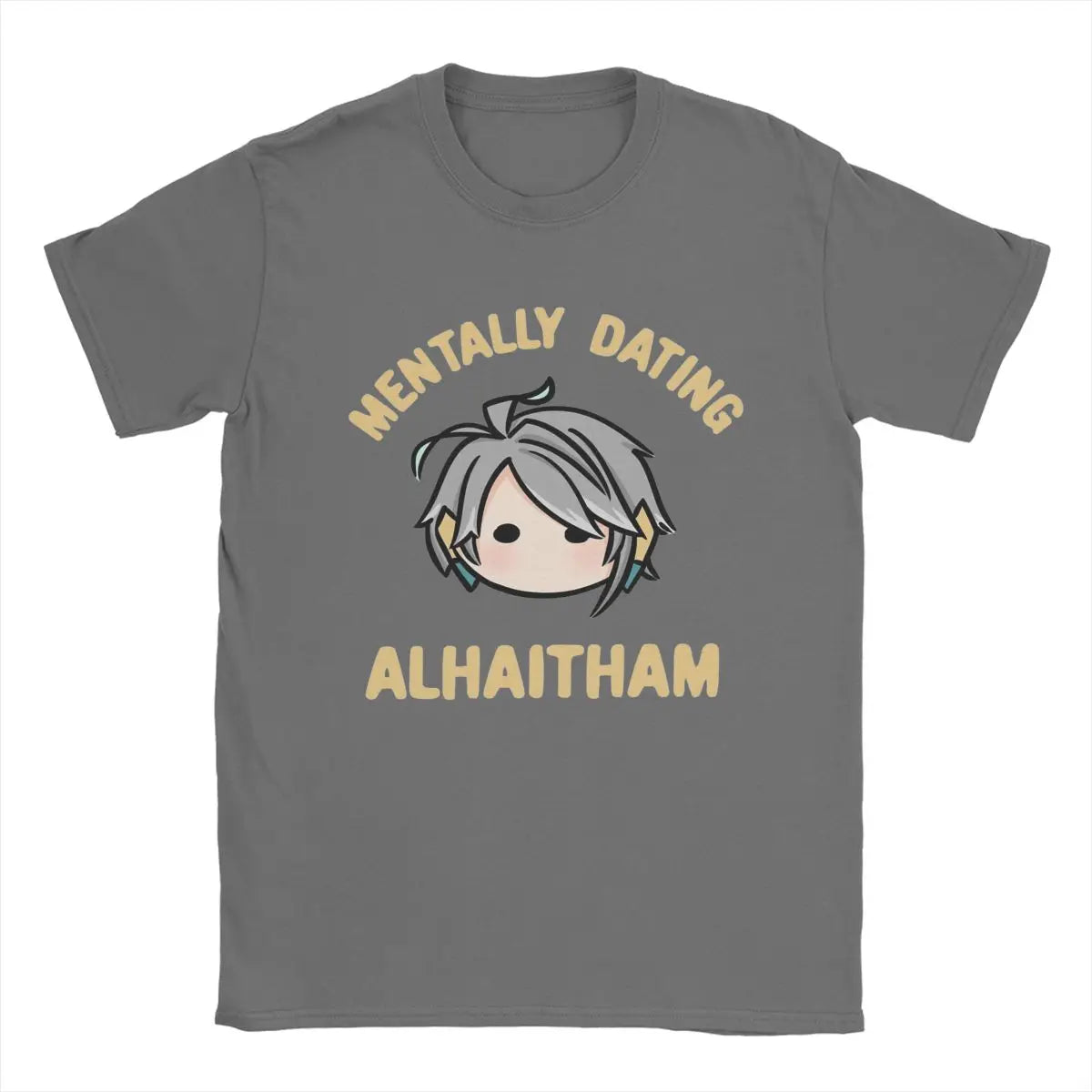 Men’s Genshin Impact T-Shirt | “Mentally Dating Alhaitham” Chibi Print