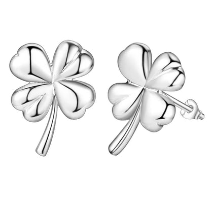 Sterling Silver Heart Stud Earrings for Women