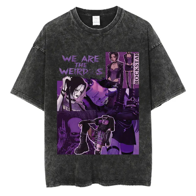Japanese Anime Nana Osaki Vintage Washed Graphic T-Shirt