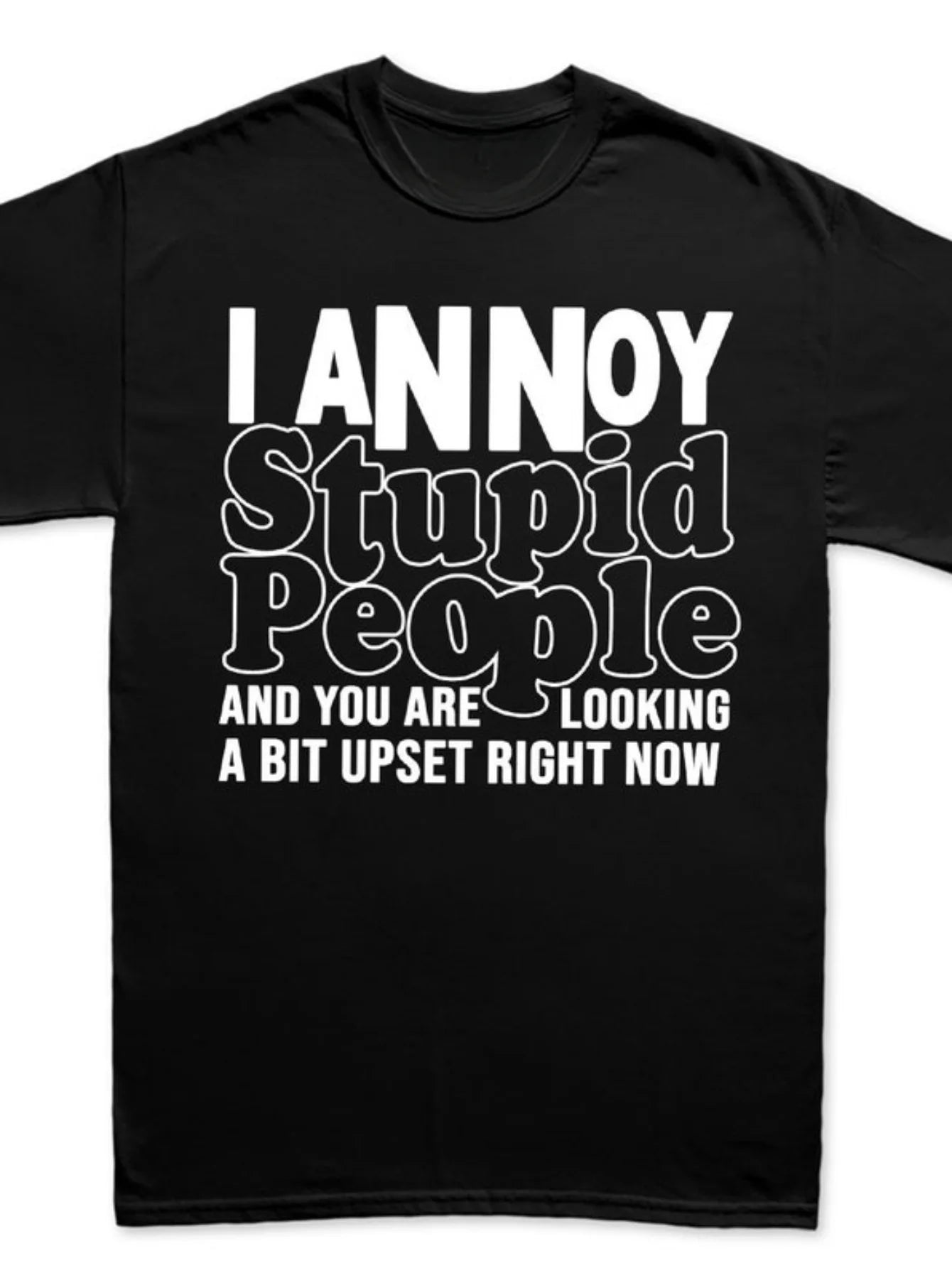 Men’s “I Annoy Stupid People” Cotton T-Shirt