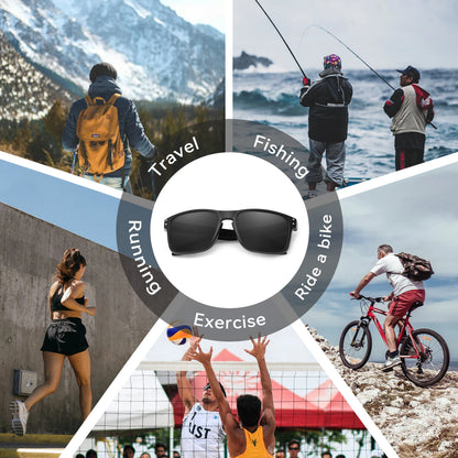 3PCS Casual Outdoor Vacation Sunglasses Set