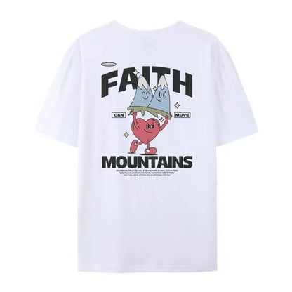 Retro Cartoon Bible Verse Funny T-Shirts Women Cute Christian Inspirational Tee Shirt Jesus Faith Streetwear Tops Unisex Clothes